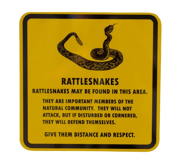 Signo de serpiente de cascabel —  Fotos de Stock