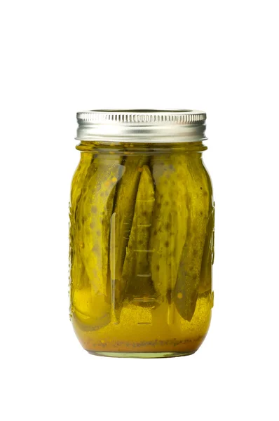 Pickles in jar — Stock Photo, Image