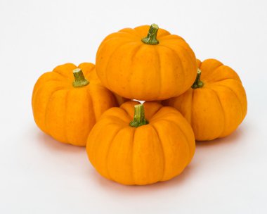 dekorasyon için Güz pumpkins yığılmış