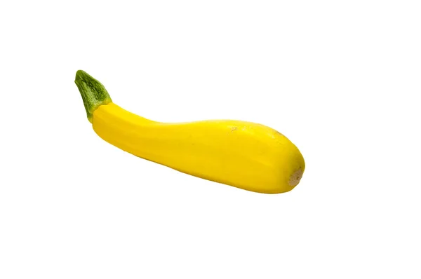 Żółty squash na białym tle — Zdjęcie stockowe
