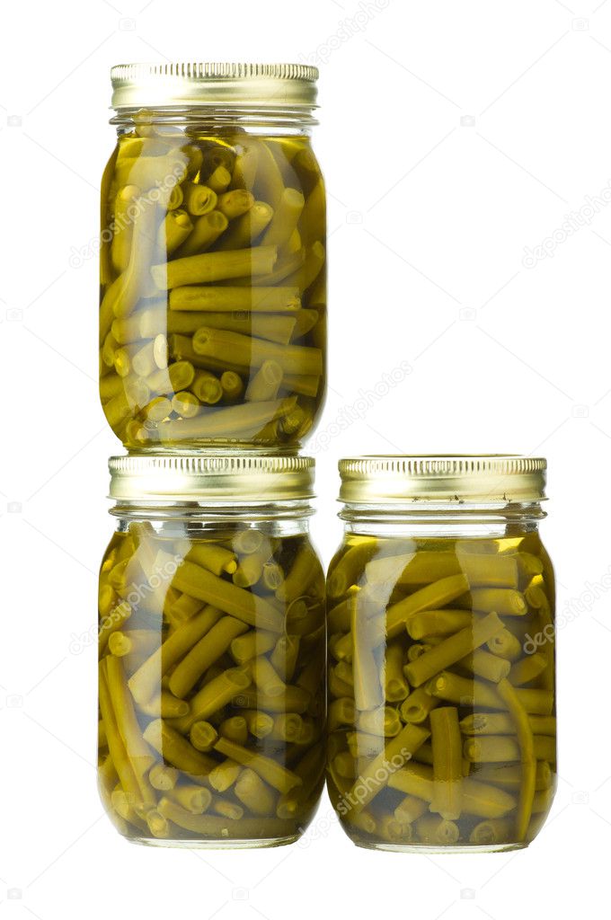 Preserved green beans