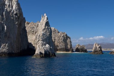 Dramatic rocks off the coast of Cabo san Lucas clipart