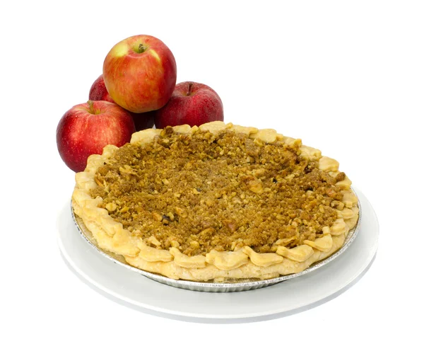 stock image Fresh baked apple pie with apples