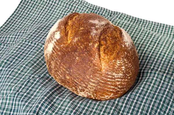 Fresh baked loaf of sourdough rye bread — Stock Photo, Image