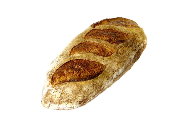 Свежая выпечка из крестьянского хлеба — стоковое фото