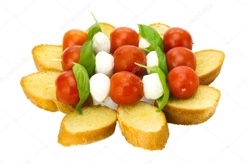Bruschetta sticks on French bread