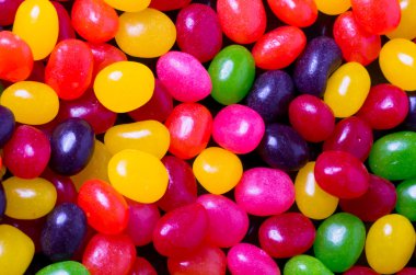 Jelly bean background closeup clipart