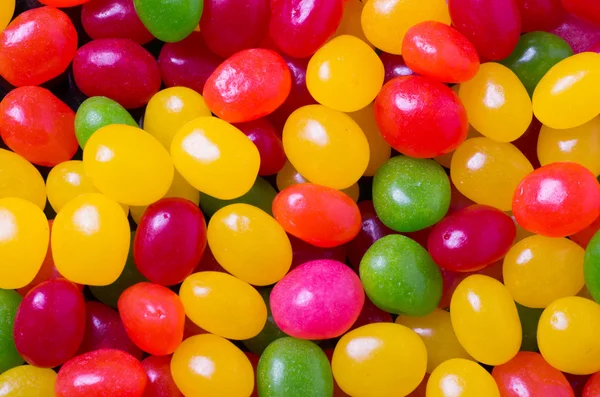 Jelly bean background with large beans — Stock Photo, Image