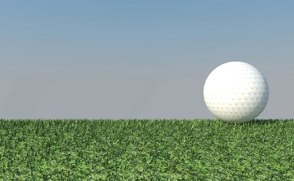 Golf op gras groen — Stockfoto