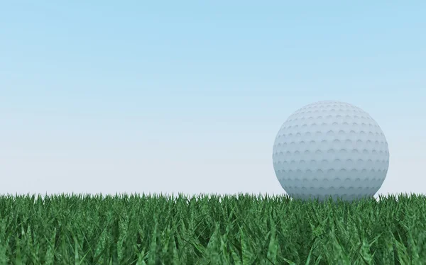 高尔夫草的绿色 — 图库照片