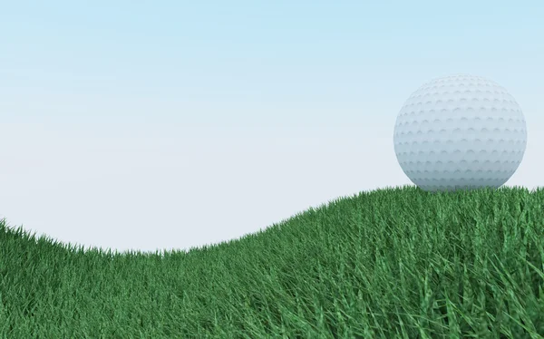 Golf auf Rasengrün — Stockfoto