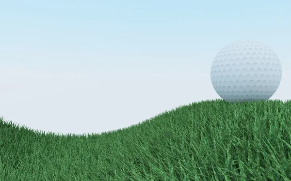 Golf on grass green — Stock Photo, Image