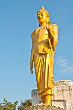 Big Buddha statue stand clipart