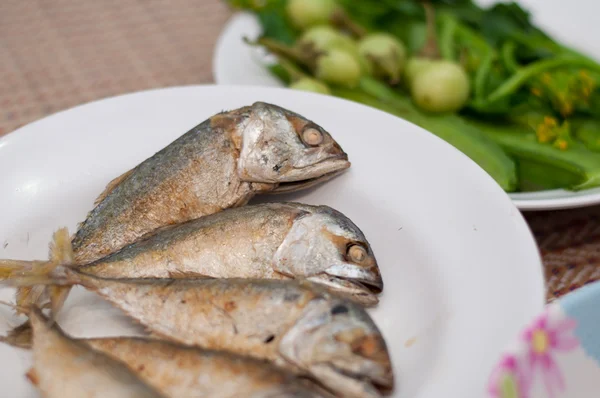 Fried of mackerel fish — Stock Photo, Image