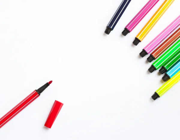 Conjunto de canetas de feltro — Fotografia de Stock