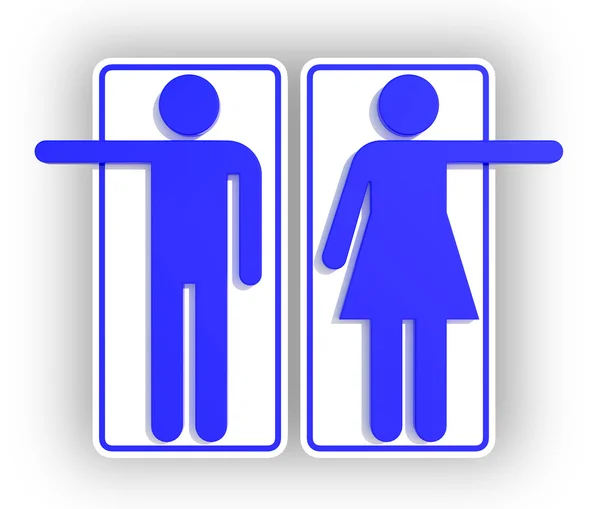 Restroom Sign — Stock Photo, Image