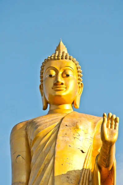 Велика статуя Будди стоїть — стокове фото