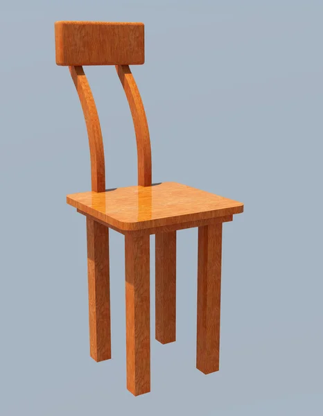 Деревянное кресло — стоковое фото