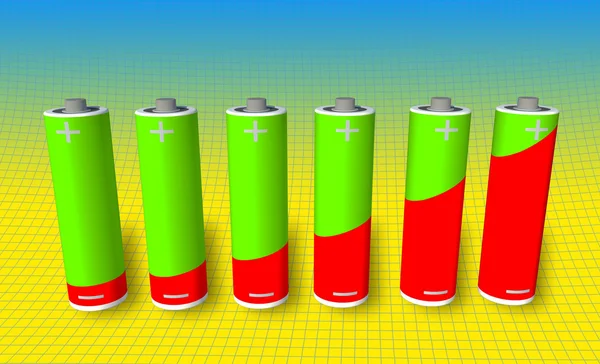 Batteri återvinna — Stockfoto