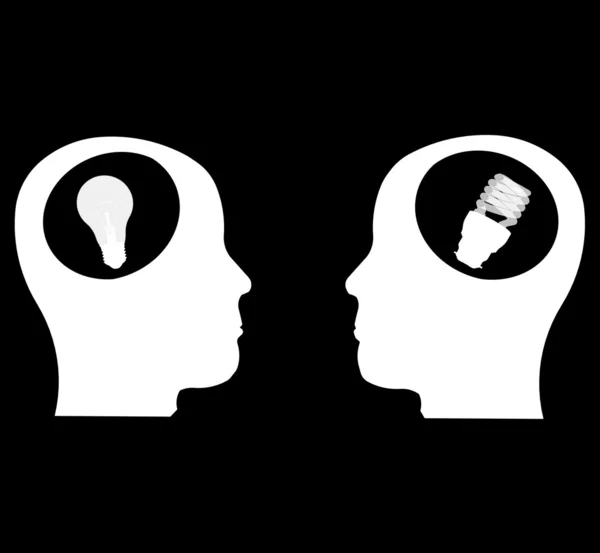 Idea in a head — Stock Photo, Image