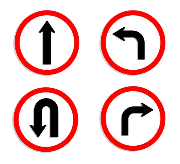 Kırmızı daire trafik işaretleri — Stok fotoğraf