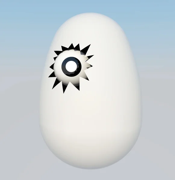 Барвисте пасхальне яйце — стокове фото