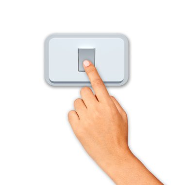 Push switch clipart