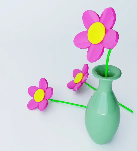 Ping 塑料花 — 图库照片