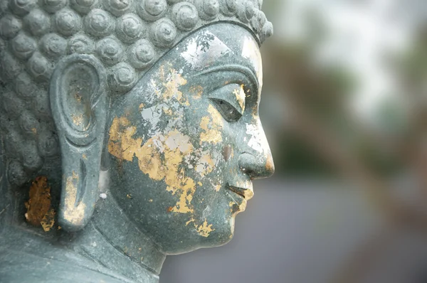 Tvář socha Buddhy — Stock fotografie