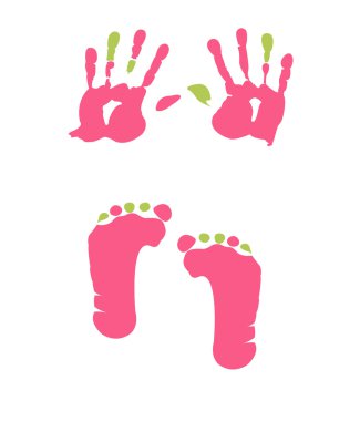 Download Baby Handprint Free Vector Eps Cdr Ai Svg Vector Illustration Graphic Art