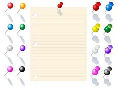 Note paper clipart