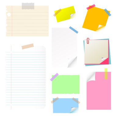 Note Papier Sticker Postit clipart