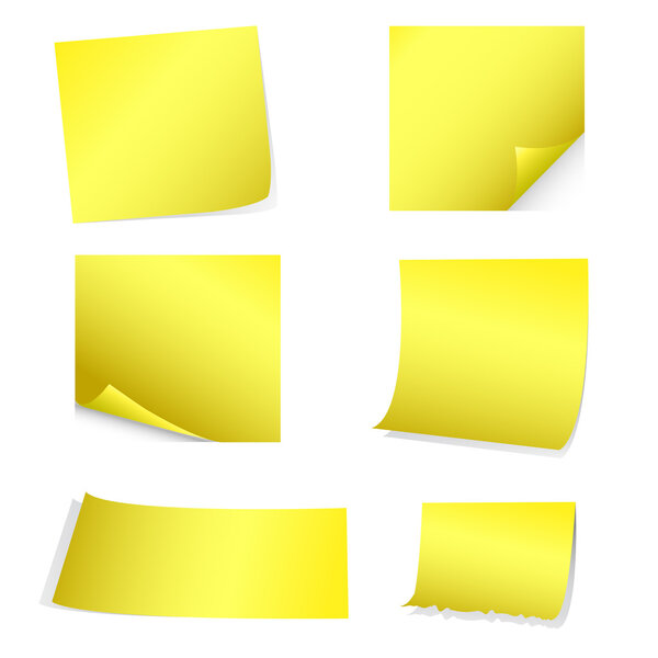 Yellow postit set