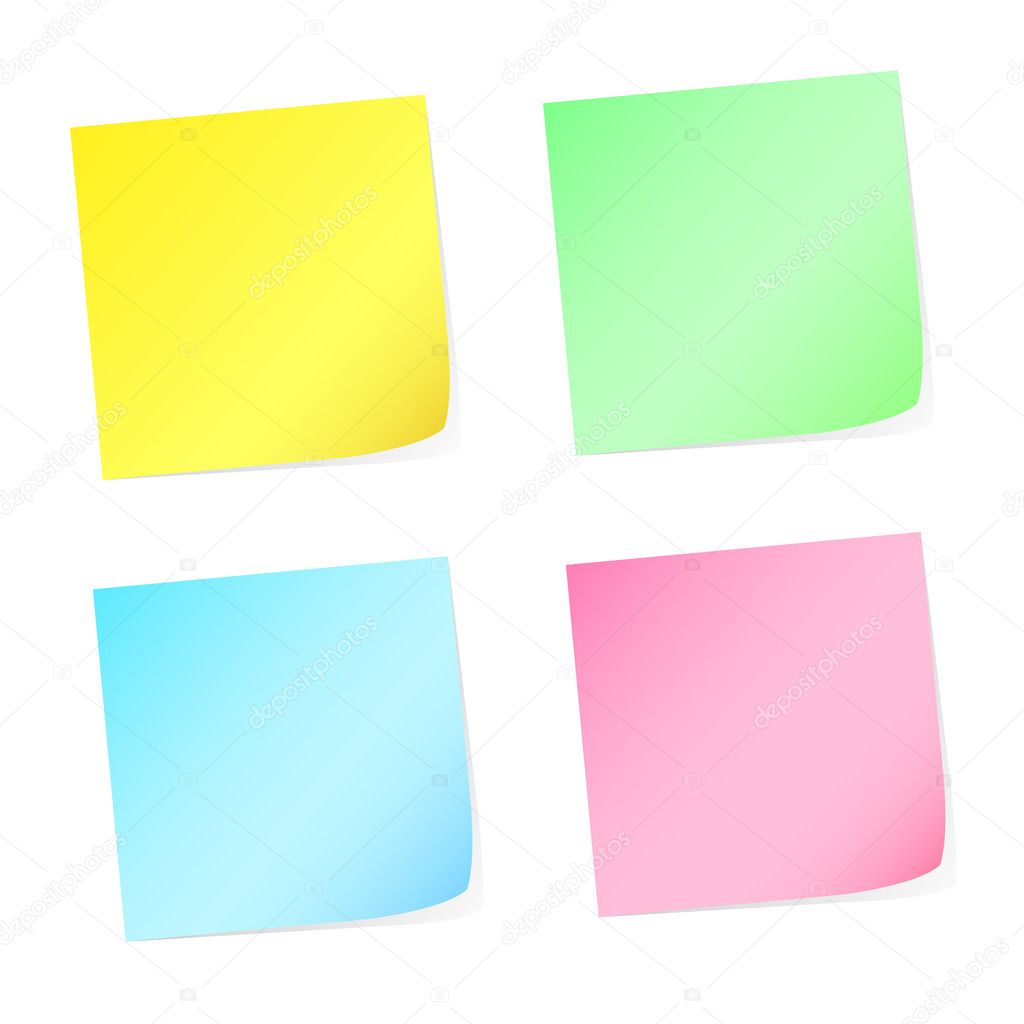 Colorful postit set