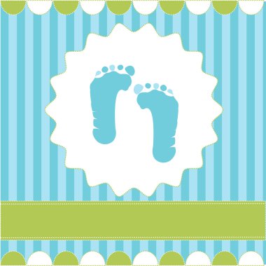 Footprint of boy clipart