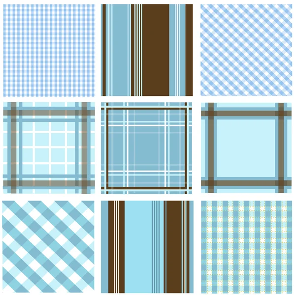 Bezešvé vzory s texturou tkaniny — Stockový vektor