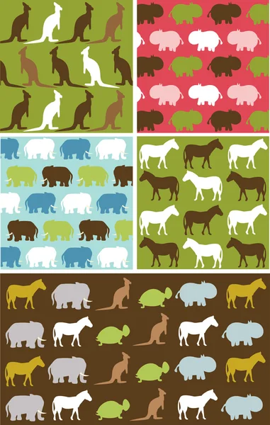stock vector Seamless natural animal pattern
