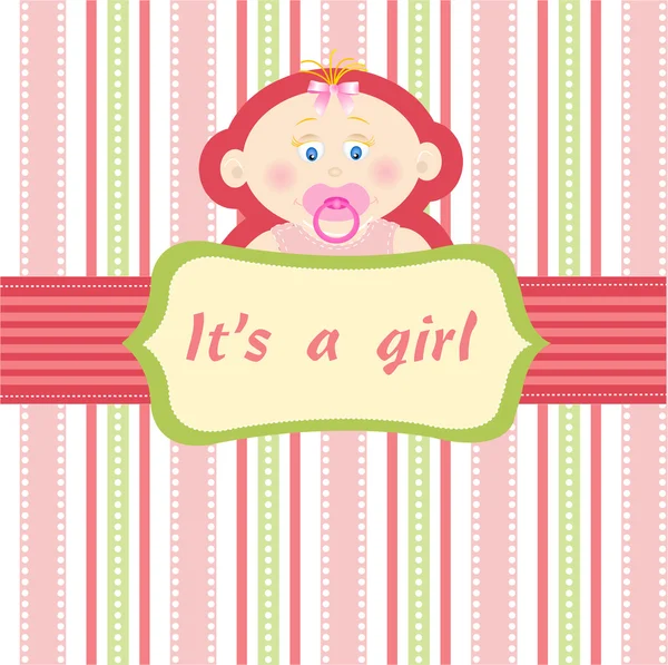 Stock vector Baby girl