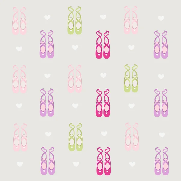 Chaussures de ballerine fond — Image vectorielle