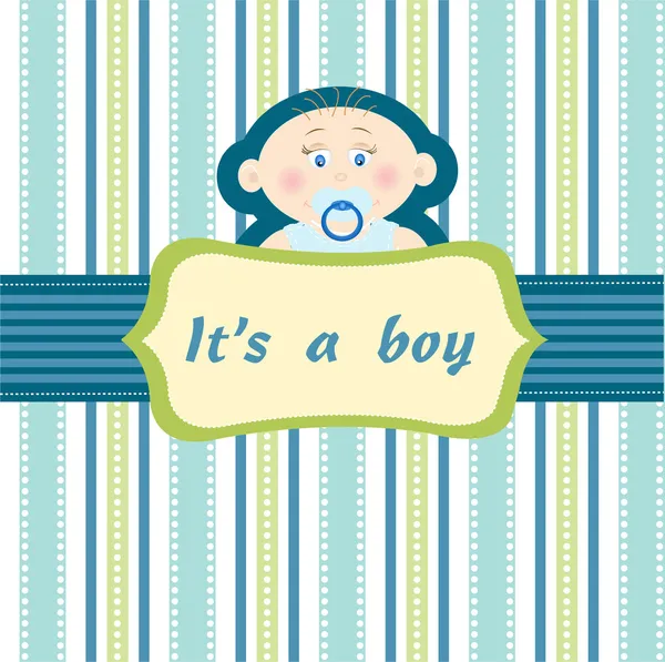 Baby boy — Stock Vector