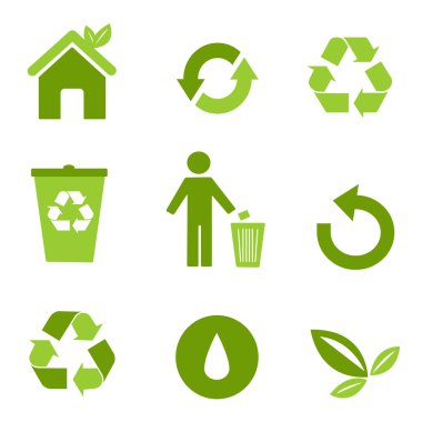 Environmental icons clipart
