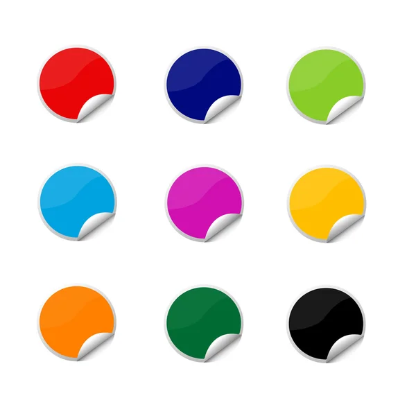 Autocollants colorés — Image vectorielle