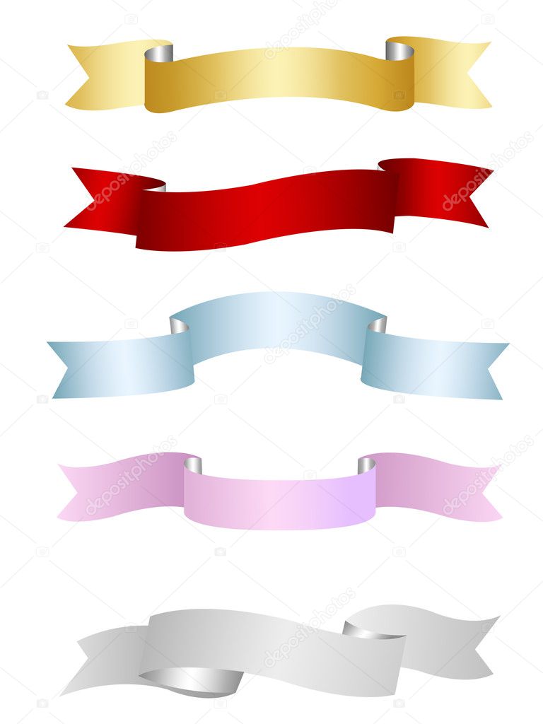 Ribbons, banners set