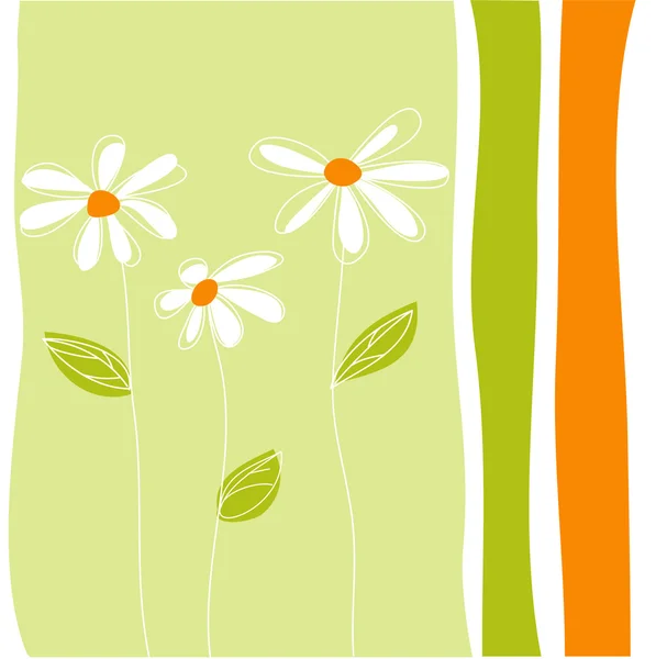 Cartão de saudação floral —  Vetores de Stock