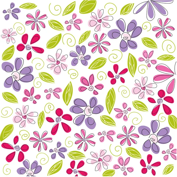 Floral achtergrond, Pasen — Stockvector