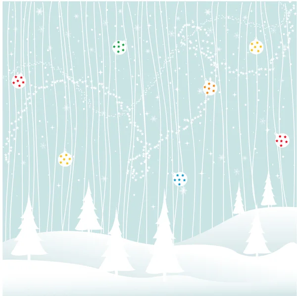 圣诞快乐，冬天 — 图库矢量图片