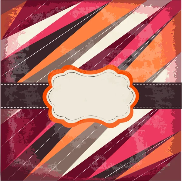 Vintage card with frame — Stock Vector