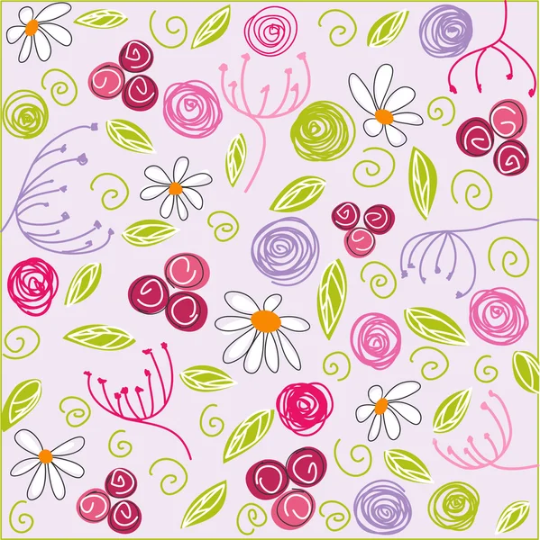 Fond floral, Pâques — Image vectorielle
