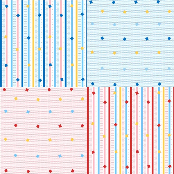 Bezešvé vzory s texturou tkaniny — Stockový vektor