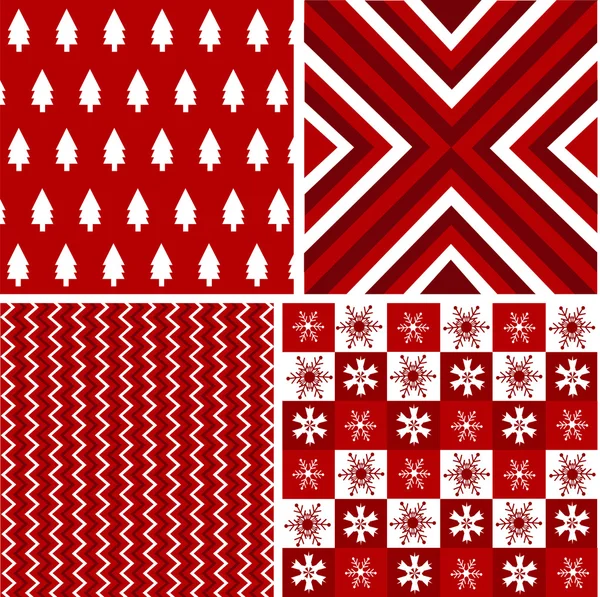 Modelli senza cuciture con texture in tessuto, texture natalizia — Vettoriale Stock
